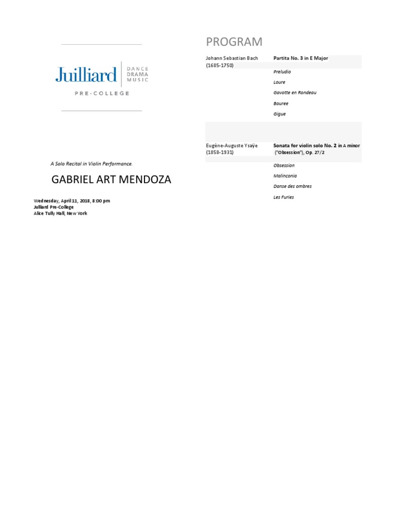Sample Program Notes | PDF