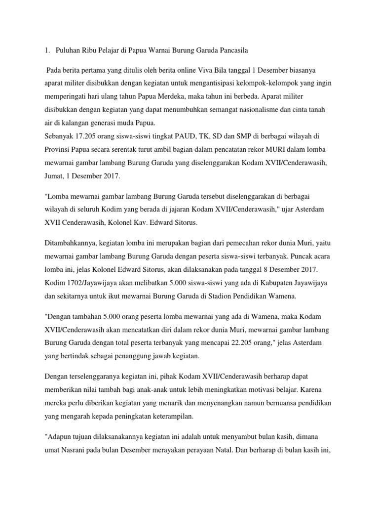 Mewarnai Lambang Pancasila Menggambar dan Mewarnai