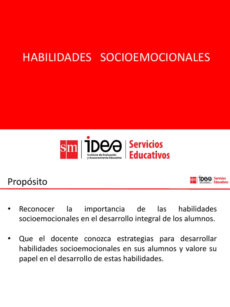Estrategias para Habilidades Socioemocionales | PDF | Las emociones ...