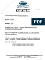 Tutorial Teste Rele Siemens 7UM Variacao de Frequencia CTC