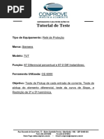 Tutorial Sequencia Para Testes de Rele 7UT No Software MICROPROC