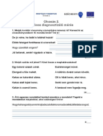 Szövegértés 2. - Féléves Felmérő PDF