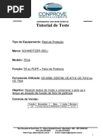 Tutorial Teste Rele SEL 751A Fator de Potencia CTC