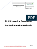 DHCA Licensing Exam Guide For Professionals