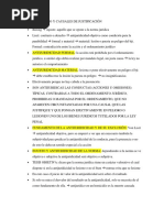 Resumen Injusto y Causales de Justificación