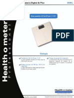 Ficha Tecnica Balanza Health o Meter PDF