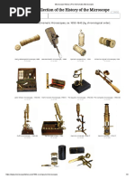 Microscope History - Pre-Achromatic Microscopes