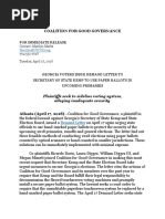 Download Coalition for Good Governance Press Release 41718 Demand Letter by Coalition for Good Governance SN376631078 doc pdf