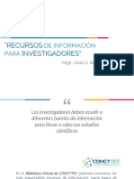 Recursos de Información Para La Investigación