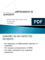 Immunocompromised and Surgery