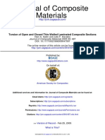 Torsion of Open and Closed Thin-Walled Laminated Composite Sections