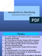 Introduction To Interfacing: Muhammad Sabieh Anwar