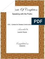 Lhoyos Certificate