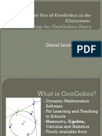 Dynamic Math Software for Learning and Teaching GeoGebra