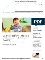 Síndrome de Down - Materiais e Atividades para Baixar e Imprimir - Blog PsiquEasy
