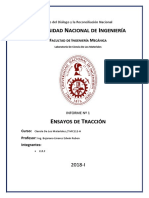 Informe 1 Ensayos de Tracción - UNI