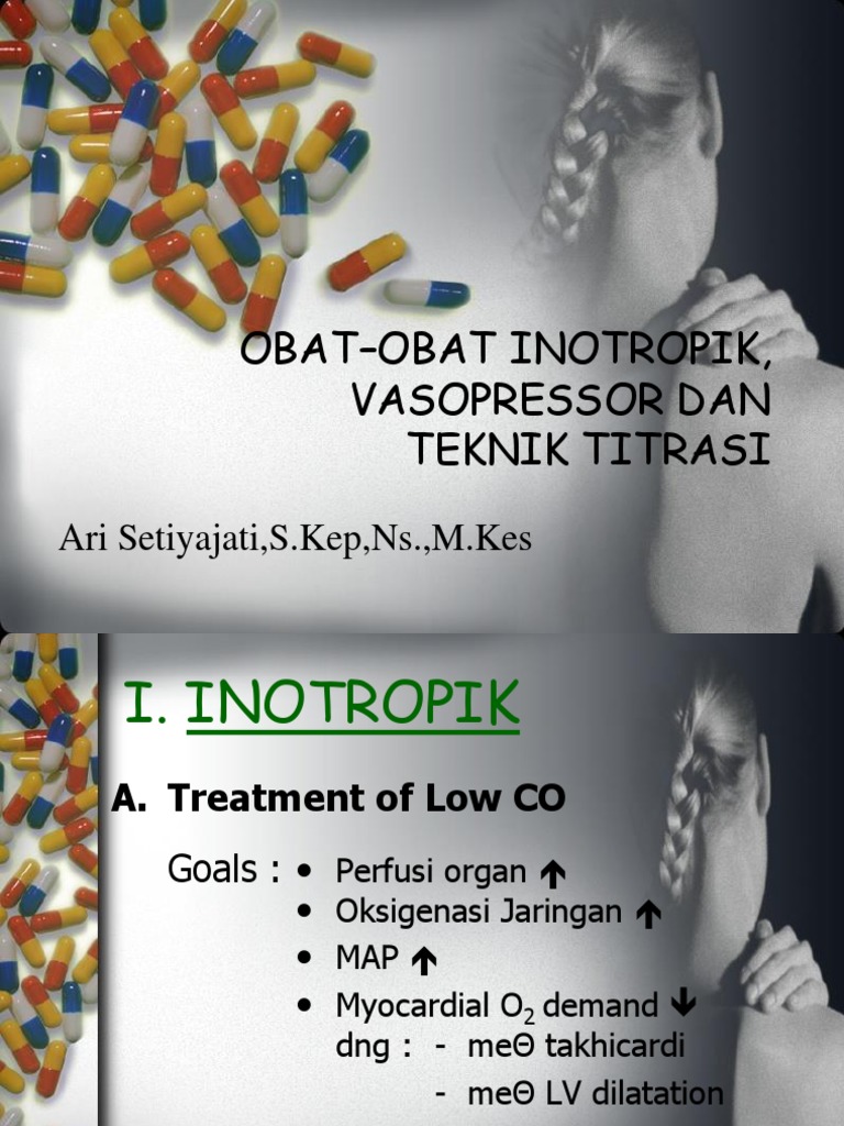 Inotropik dan Vasopressor: Titrasi Dosis | PDF | Science & Mathematics