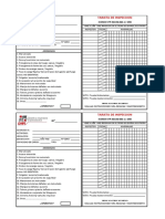 Tarjetas de Inspeccion de Extintores