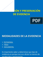 Recolección Y Preservación de Evidencia