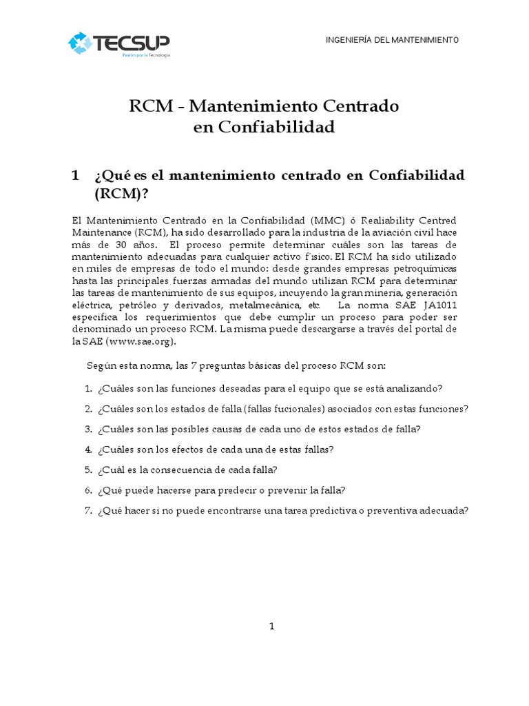 Material Complementario - RCM PDF | PDF | Neumático | Probabilidad