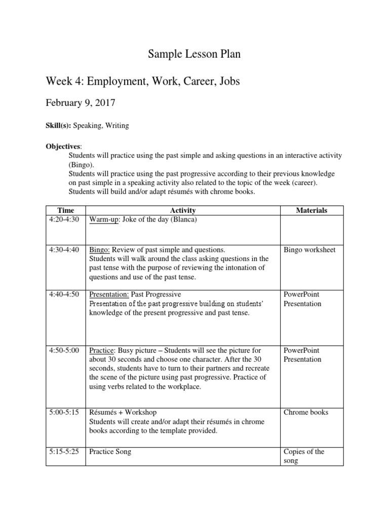 Lessonplan Feb9 Larissagrahl | PDF