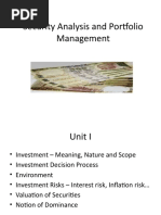 Security Analysis and Portfolio Management