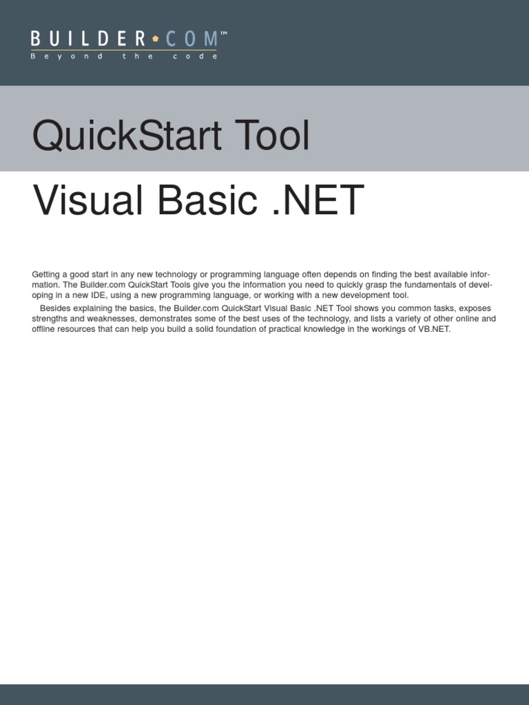 Visual Basic | PDF | Integrated Development Environment | Basic