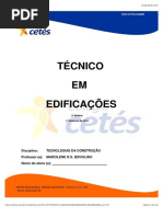tecnico em edificações