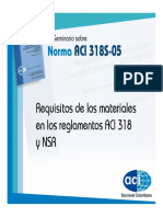 Requisitos de Los Materiales en Los Requisitos Aci 318 y NSR 98 PDF