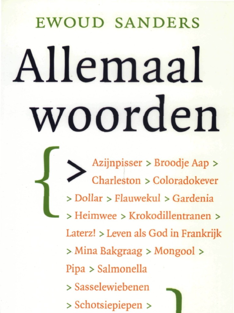 2005 Sanders, Ewoud Allemaal Woorden | PDF, image size:768x1024