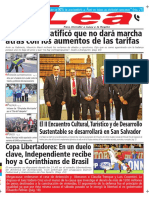 Periódico Lea Miércoles 18 de Abril Del 2018