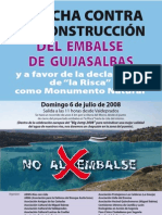 Cartel Marcha Contra Embalse