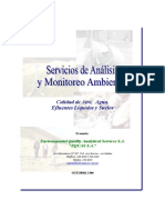 Servicios de Analisis y Monitoreo Ambiental