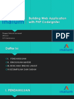Building Web Application With PHP CodeIgniter