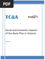 Vic Govt Social and Economic Impacts of the Basin Plan in Victoria by DC&A and Frontier Economics