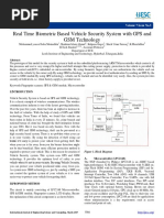 .Real Time Biometric Based Vehicle Security System With GPS and GSM Technology PDF