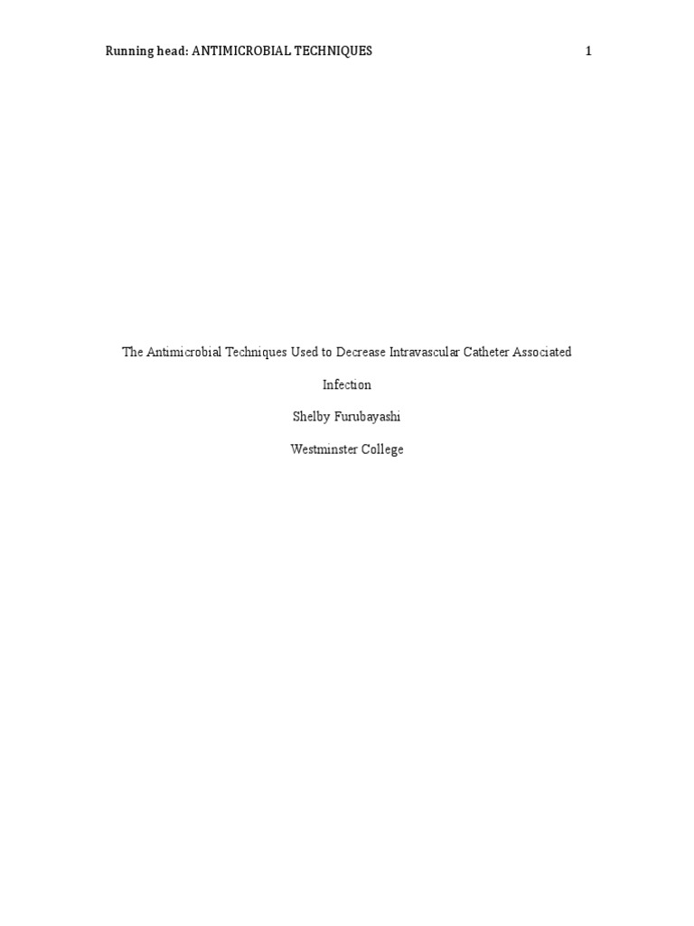 f3 Proposal Ebp Portfolio | PDF | Intravenous Therapy | Hospital ...
