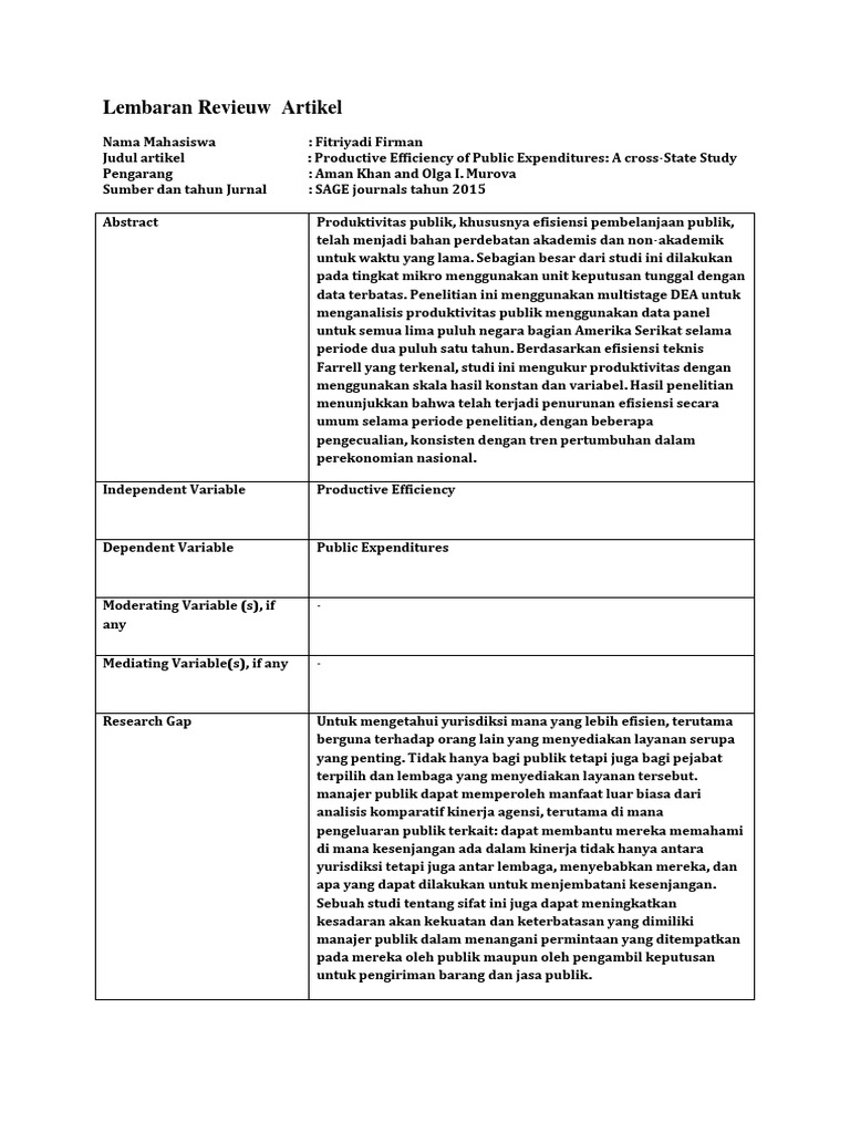 (FITRIYADI FIRMAN) Review Jurnal Manajemen Keuangan Daerah