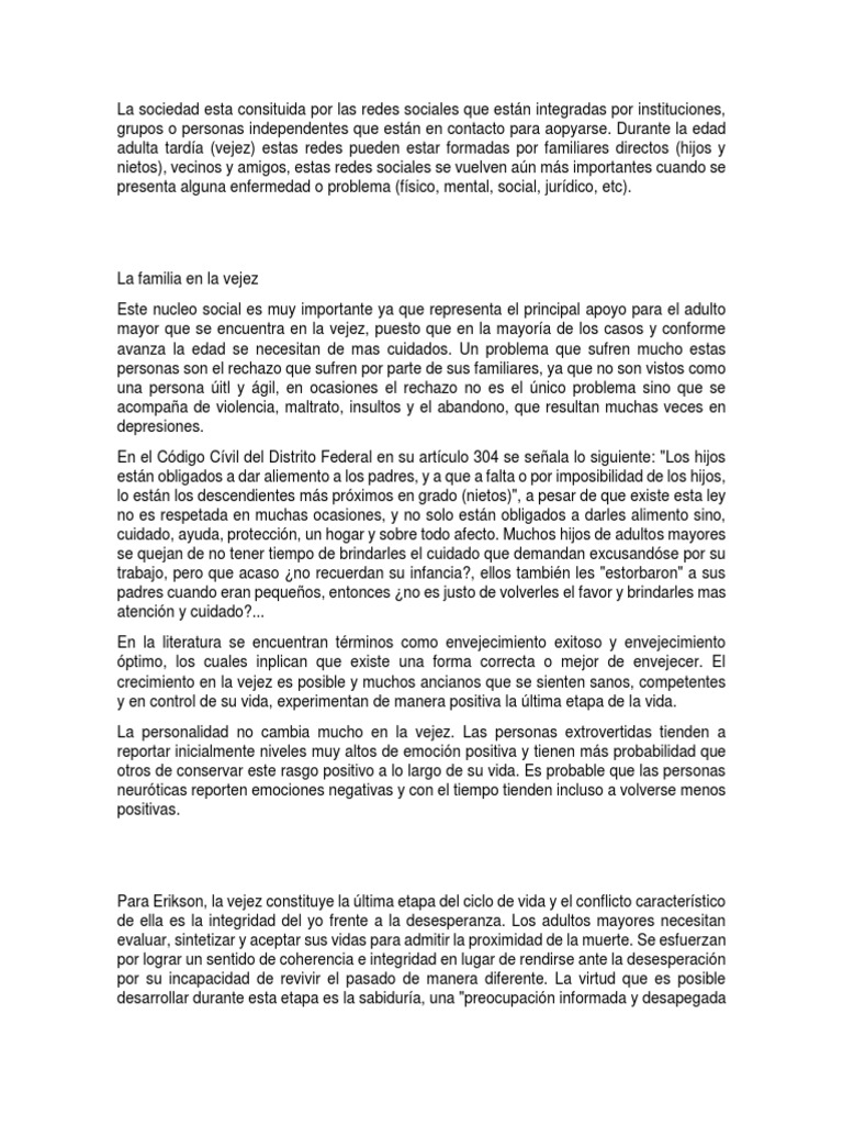 Redes sociales en la vejez y su impacto | PDF | Adultos | Vejez