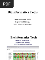 Bioinformatics Tools: Stuart M. Brown, PH.D Dept of Cell Biology NYU School of Medicine