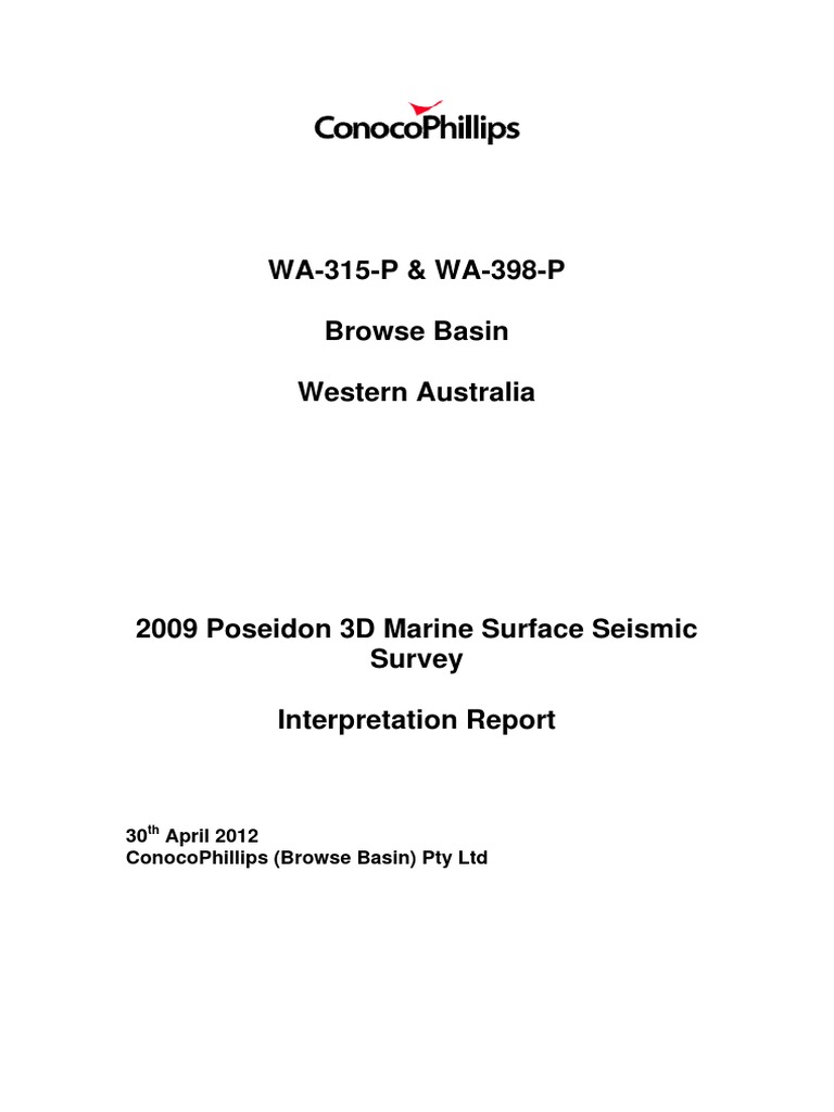 Poseidon 3D Seismic Survey Report | PDF | Reflection Seismology ...