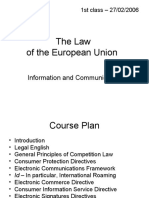 The Law of The European Union: Information and Communication