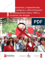 Percepciones y Experiencias Sobre Estigma y Discriminacion en Poblacion Trans HSH y Usuarios de Drogas