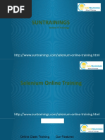 Selenium Course Description