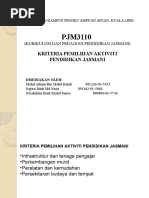 Download KRITERIA PEMILIHAN AKTIVITI PENDIDIKAN JASMANI by wawa_magic SN37669123 doc pdf