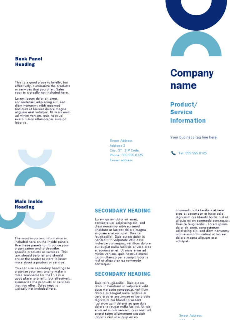 Company Name: Product/ Service Information | PDF | Text | Business