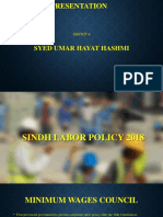 Sindh LAbour Policy 2018 