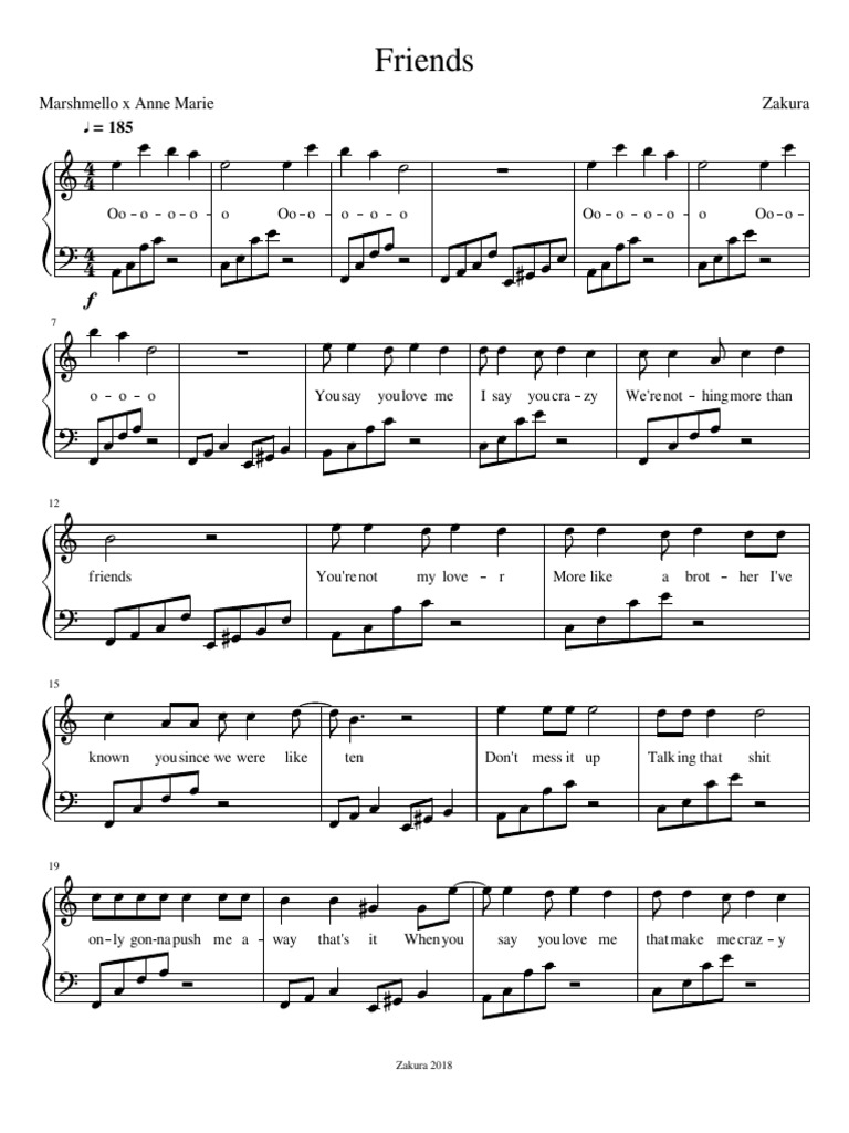 Marshmello X Anne Marie Friends Pdf Leisure