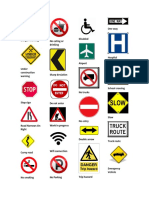 40 road and transportation sign meanings