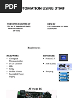 Home Automation Using DTMF: Under The Guidance of Done by